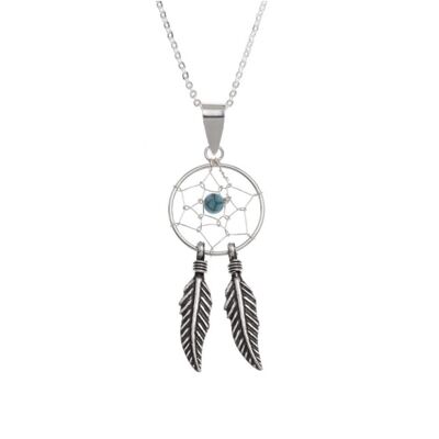 Traditionelle silberne Dreamcatcher-Halskette