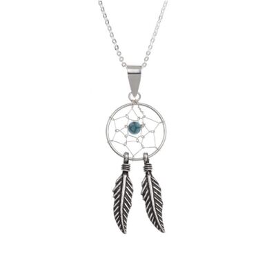 Traditional Silver Dreamcatcher Necklace