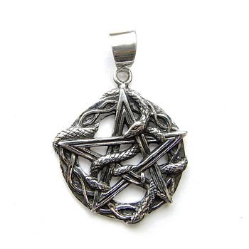 Pendentif Pentagramme Serpent