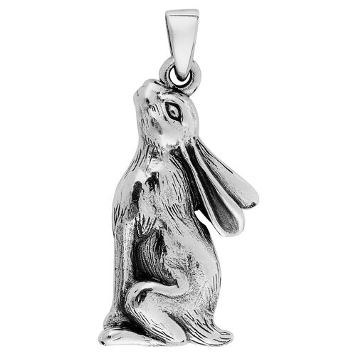 Moon Gazing Hare Pendant