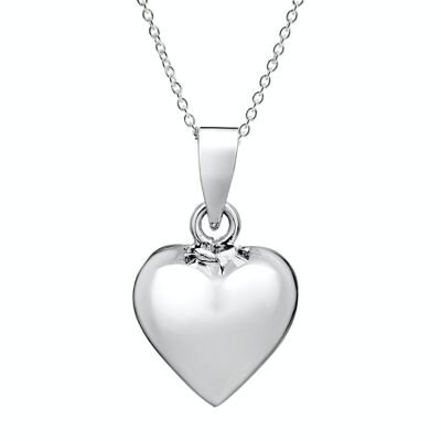 Lovely Puff Heart Necklace