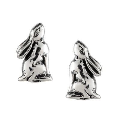 Moon Gazing Hare Studs