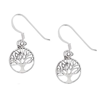 Boucles d'oreilles Dainty Arbre de Vie