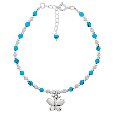 Pulsera Charm Mariposa Turquesa