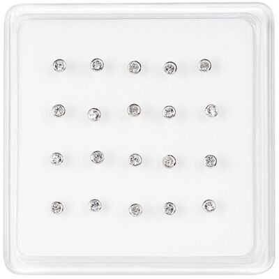 Clous de nez en cristal de 3 mm