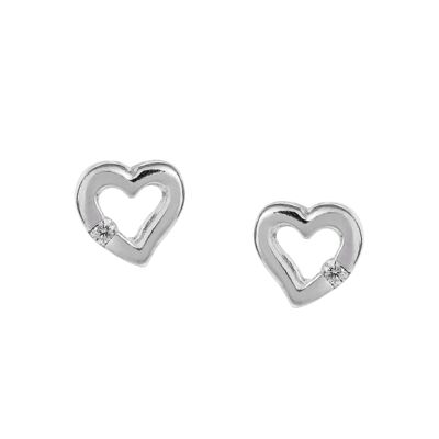 Beautiful Open Heart Studs