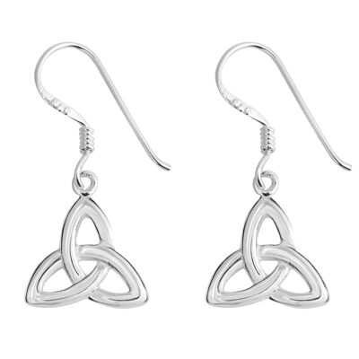 Belles boucles d'oreilles déesse Triquetra