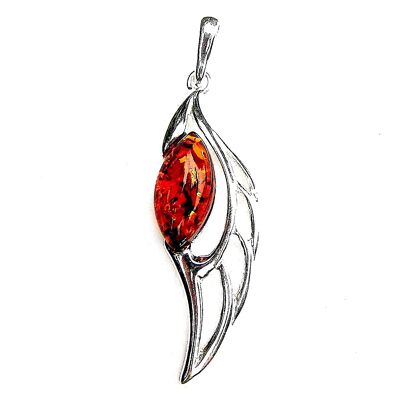 Amber Angel Wing Pendant