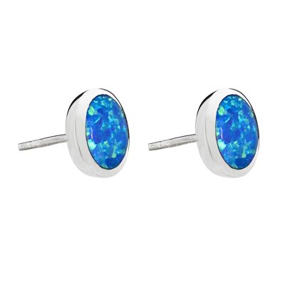 Large Opal Round Studs