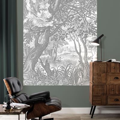 Behangpaneel Engraved Landscapes, 142.5 x 180 cm 142.5 x 180 cm (3 sheets)