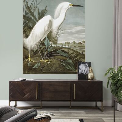 Behangpaneel Snowy Heron, 142.5 x 180 cm 142.5 x 180 cm (3 sheets)