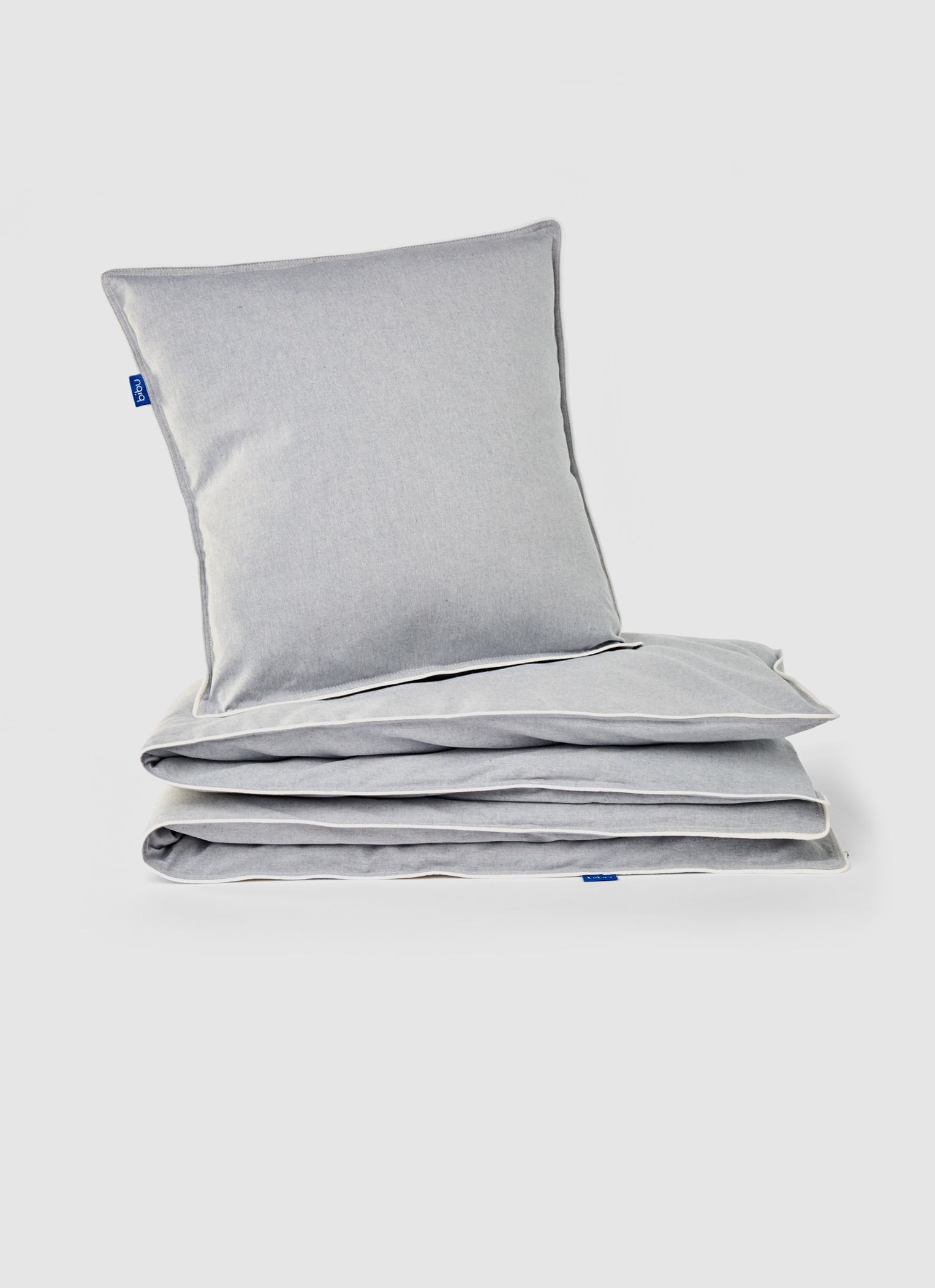 Copripiumino e cuscino Blu Denim - Small