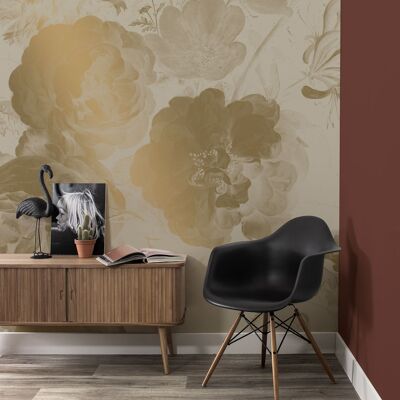 Goud behang Golden Age Flowers 200 x 280 cm (4 sheets)