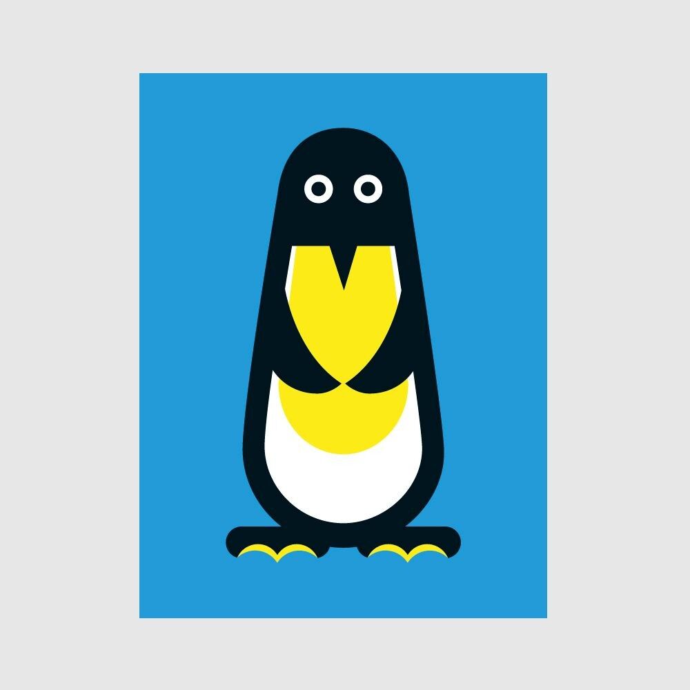 Pinguin-Plakat