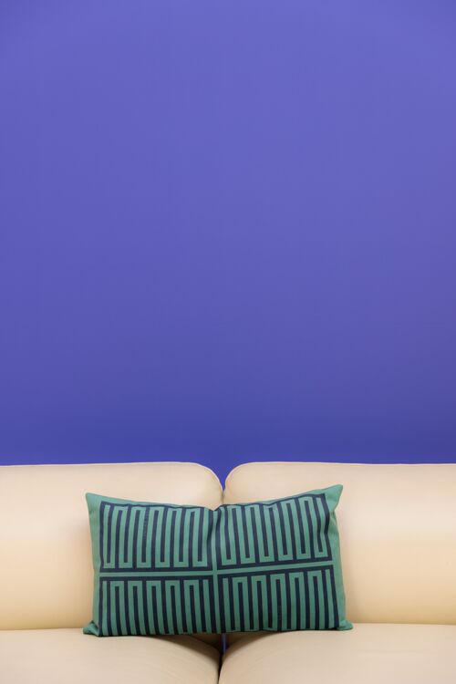 Housse de Coussin ELIOS vert&bleu