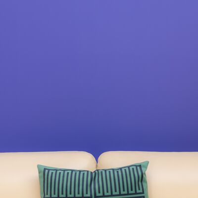 Cushion cover ELIOS green&blue