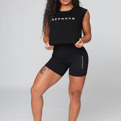 Repwear Fitness Cropped T-shirt Black