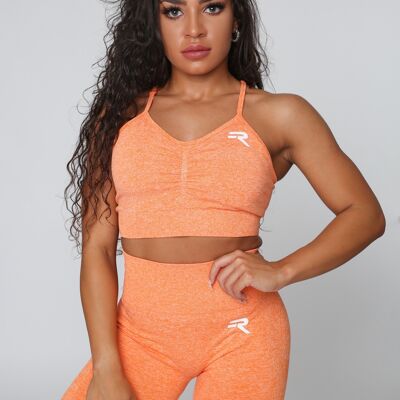 Repwear Fitness ProFlex Scrunch Sports Bra Orange