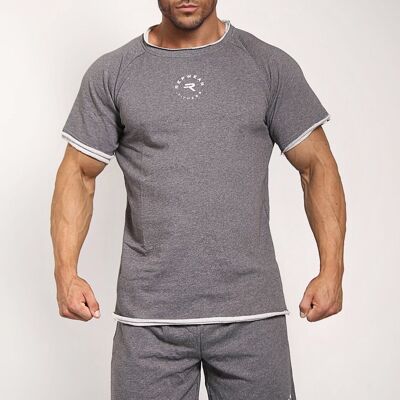 Repwear Fitness Onyx Rag Top Marl Grey