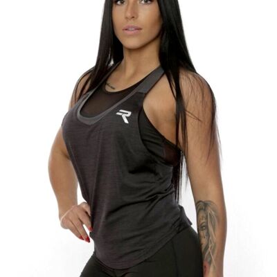 Repwear Fitness ProFit Womens Vest Charcoal