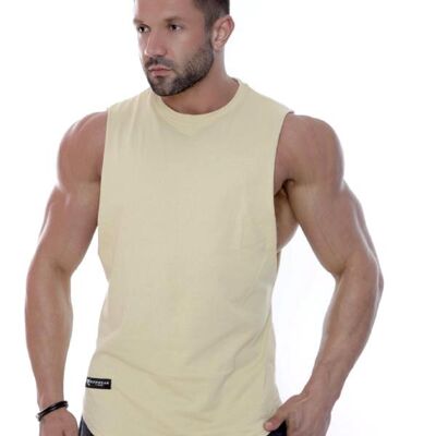 Repwear Fitness Mesh-Fushion Sleeveless T-Shirt Sand