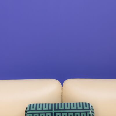 Federa per cuscino a rullo ELIOS verde&blu