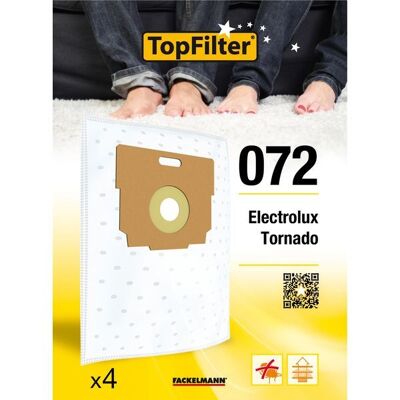 Juego de 4 bolsas de aspiradora Tornado TopFilter Premium I