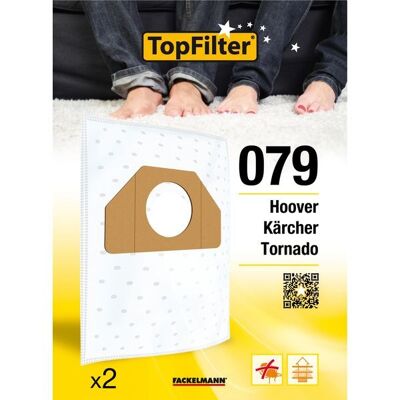 Juego de 2 bolsas de aspiradora Tornado y Kärcher TopFilter Premium
