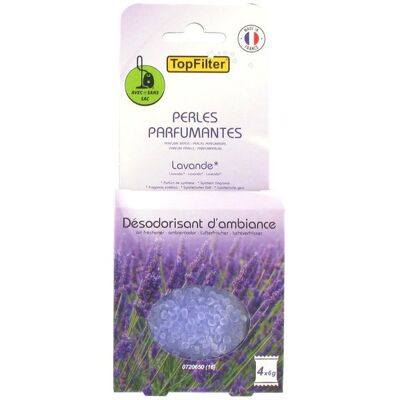 Lot de 4 sachets de perles parfumantes pour aspirateur odeur lavande TopFilter