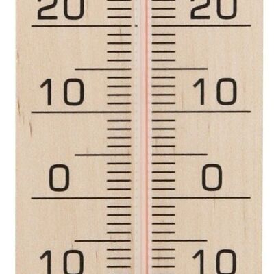 Indoor and outdoor wooden wall thermometer Fackelmann Tecno