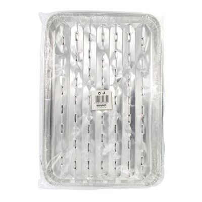 Set of 5 Fackelmann aluminum trays