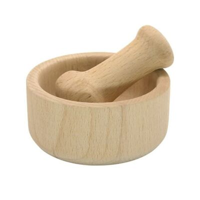 Fackelmann Wood Edition wooden kitchen mortar and pestle