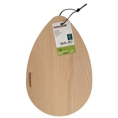 Tabla de cortar ovalada de madera ecológica FSC Fackelmann