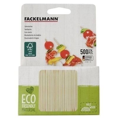 500 Fackelmann Eco Friendly Zahnstocher