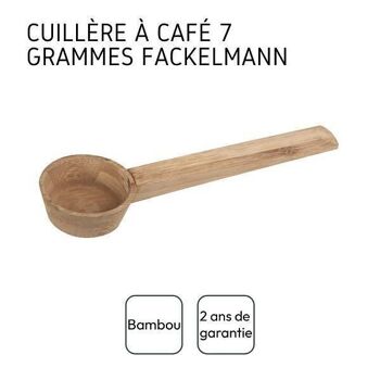 Dose cuillère à café en bambou Fackelmann 4