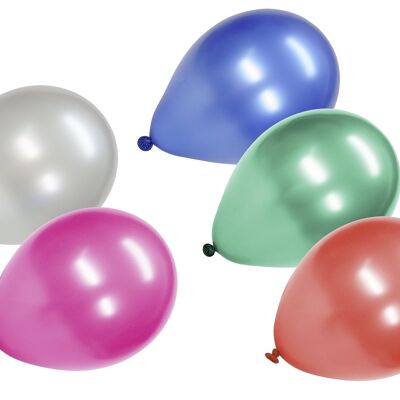 Set of 15 Fackelmann metallic effect balloons