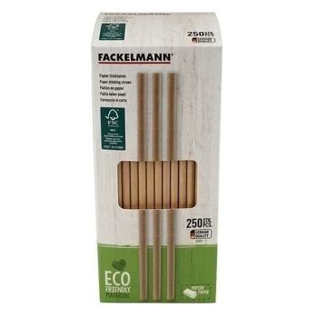 Boite de 250 pailles en papier brun Fackelmann Eco Friendly 6