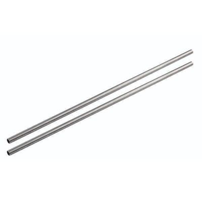 Set of 4 stainless steel straws with brush Fackelmann Bar Concept