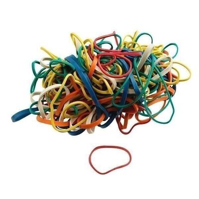 Pack of 150 rubber bands of different sizes Fackelmann