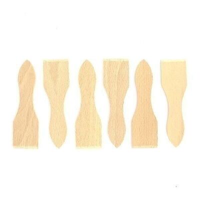 Set of 6 wooden raclette spatulas Fackelmann Wood Edition