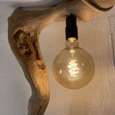 Lámpara de madera flotante