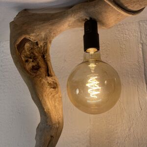 Lampe en bois flotté