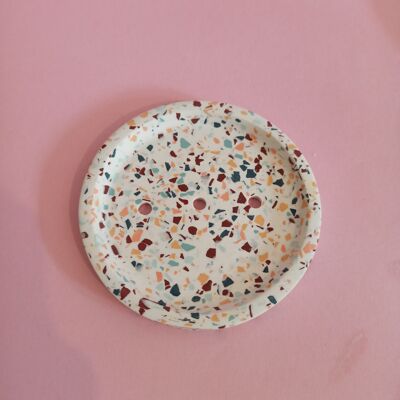 Porte-savon rond Terrazzo Bonnie