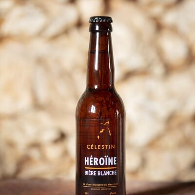 HEROINE Cerveza Blanca al 5% Vol. 33cl