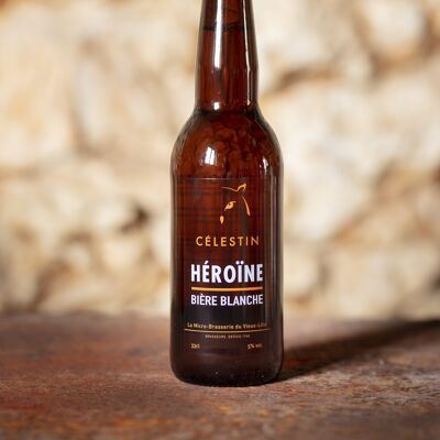 HEROINE Cerveza Blanca al 5% Vol. 33cl