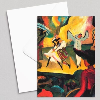 Russisches Ballett I - August Macke - Grußkarte