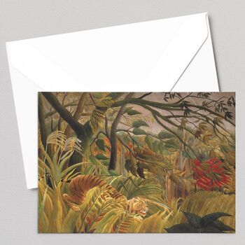 Surpris! - Henri Rousseau - Carte de voeux 1