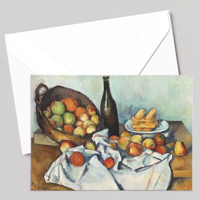 La canasta de manzanas - Paul Cézanne - Tarjeta de felicitación