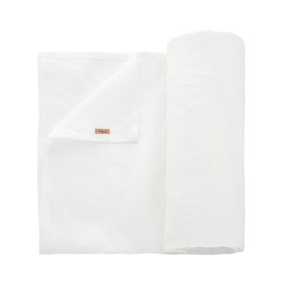 CARLA linen table cloth, 160 x 160 cm, off-white