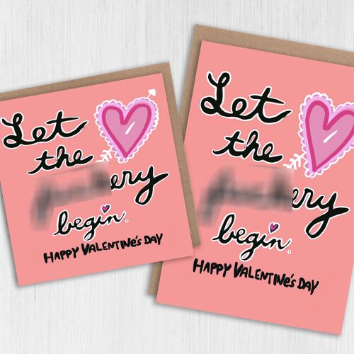 Rude, swear word Valentine’s Day card: Let the fuckery begin